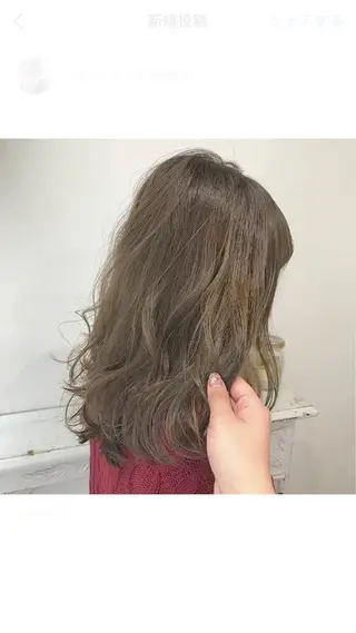 セミロング カラー レイヤー/顔周り /AKARIのヘアスタイル