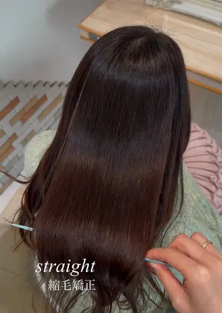 ロング 縮毛矯正/レイヤー カット🎀rikaのヘアスタイル