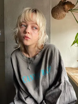 ミディアム カラー 安部佑哉/ハイトーン /レイヤー/グランジのヘアスタイル