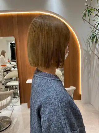 ミディアム カラー 渋谷/レイヤーボブ・ 透明感カラーしょうごのヘアスタイル