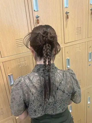 ヘアアレンジ 🎀透明感カラー🎀 ヘアメ／mikotoのヘアスタイル