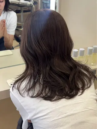 セミロング カラー パーマ/ハイトーン /吉田眞のヘアスタイル