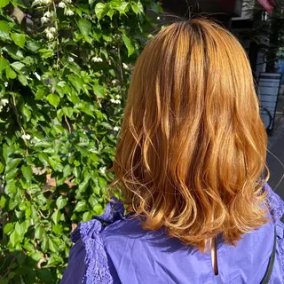 セミロング ヘアアレンジ 🪽似合わせカラー RENA.🪽🩶のヘアスタイル