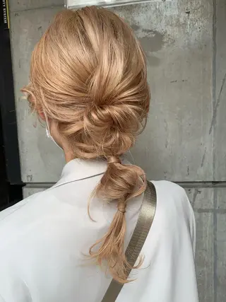 ミディアム ヘアアレンジ 平野 優奈のヘアスタイル