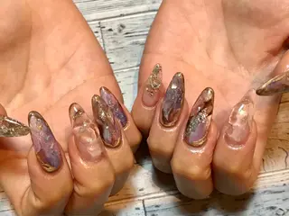 ロング NAILSALON 🍔Timna🍟のネイルデザイン