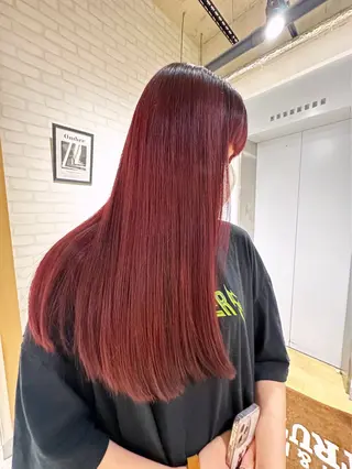 ロング カラー 池田 藍蓮のヘアスタイル