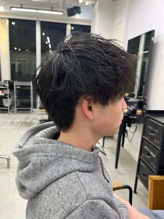 ショート パーマ ヘアアレンジ メンズ 🫧透明感カラー/ ナルハ🫧のヘアスタイル