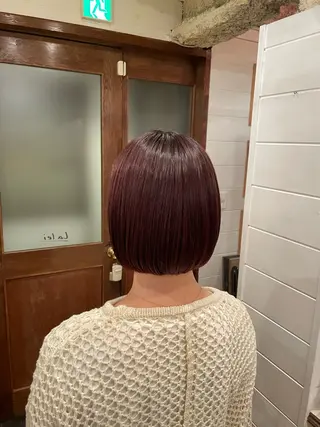 ショート ボブ/縮毛矯正/レイ ヤー♡Natsukiのヘアスタイル