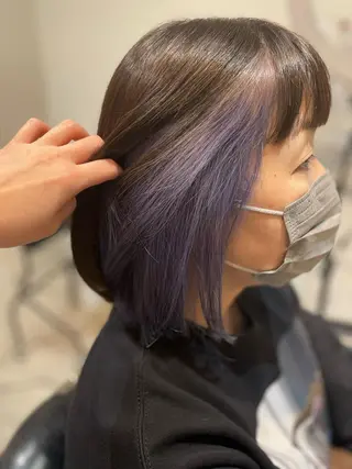 ミディアム hair make powder 薮本のヘアスタイル