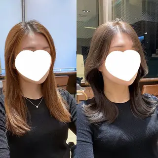 セミロング カラー 髙木美緒🌿 レイヤー/アレンジのヘアスタイル