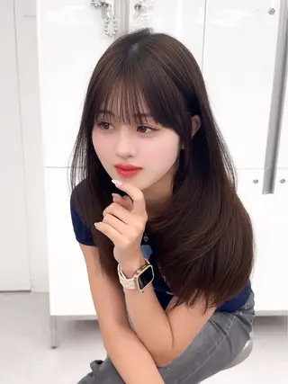 ミディアム カラー ヘアアレンジ 顔周り&ミディアム 特化/池袋/kokiのヘアスタイル