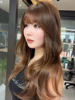 セミロング カラー 🎀𝑆𝐴𝑅𝐴 /レイヤーカット🎀のヘアスタイル