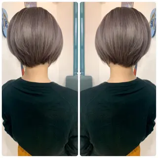 ショート カラー 京都大人女性ショート 徒歩1分/秋山のヘアスタイル
