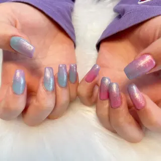 ネイル ゴテゴテ💙ワンホン リオナのネイルデザイン