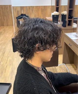 メンズ 鬼松沙弥 ❤︎メンズパーマのヘアスタイル