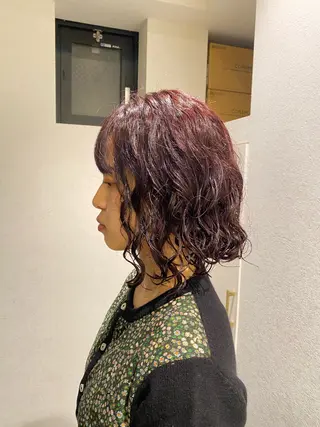 ミディアム 🌀ボブ／ミディアム パーマ🌀ayaのヘアスタイル