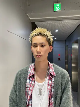 ショート カラー パーマ メンズ 🔥メンズ 特化🔥菊水皐暉🔥のヘアスタイル