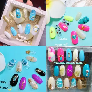 ネイル 🌙都岡 ムーンネイルのネイルデザイン