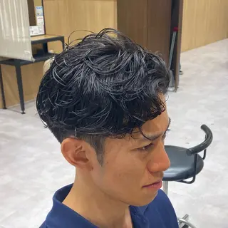 ショート パーマ メンズ UNIX所属・村上翼/ハンサム ショート/パーマのヘアスタイル