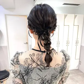 ヘアアレンジ マミ☁️ヘアセット /お呼ばれヘア/銀座のヘアスタイル