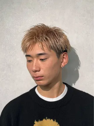 ショート カラー メンズ X メンズ特化/ 中村郁人のヘアスタイル