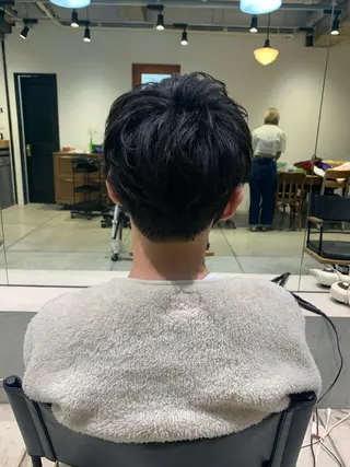 ショート メンズ メンズパーマの達人 🌟川内絵人のヘアスタイル