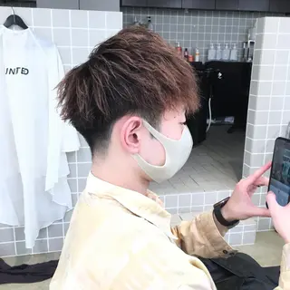 ショート パーマ ヘアアレンジ メンズ 🔥メンズ特化🔥 木村 祐太のヘアスタイル