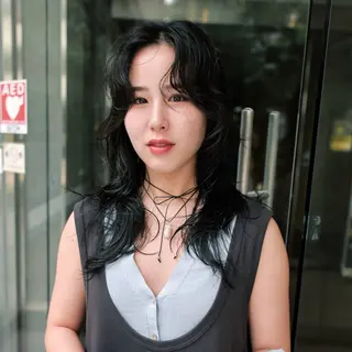 ロング パーマ 東山 涼嘉のヘアスタイル