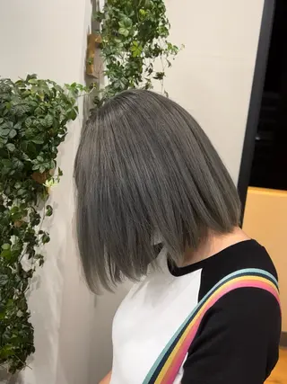 ミディアム カラー バレイヤージュ /ハイライト/もときのヘアスタイル