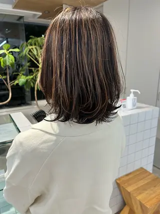 ミディアム TREAT HAIR DESIGN 千葉店所属・⭐️上田 悠⭐️のヘアスタイル