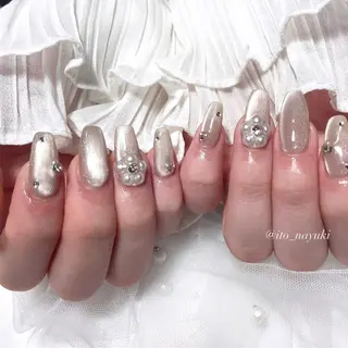 ネイル 🎀藤沢ガーリーネイ ル/長さ出し🎀のネイルデザイン