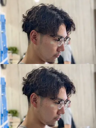 メンズ パーマ メンズパーマ/顔周り レイヤーカット/えののヘアスタイル