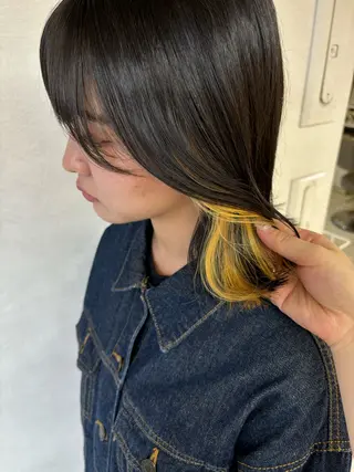 ミディアム Iris by artina 武蔵小杉店【イリス バイ アルティナ】所属・🎼レイヤー/顔周り カット/nene♬のヘアスタイル