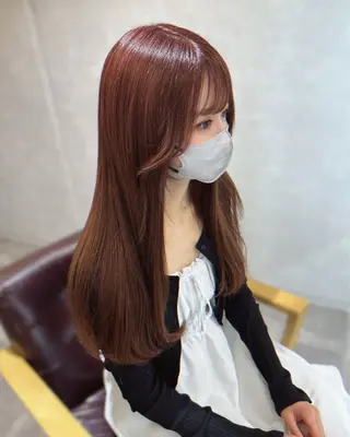 ロング カラー vifkrone（ヴィフクローネ）所属・【vifkrone】 HARUNAのヘアスタイル