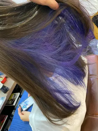 ロング カラー ヘアアレンジ 【艶髪×韓国風】 毛流れ職人 RYOのヘアスタイル