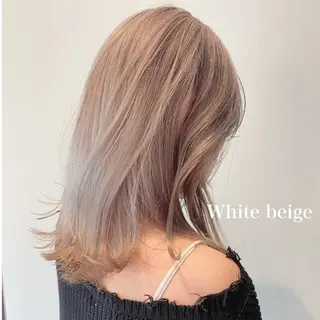 ミディアム カラー 美髪ストレート 川本雄己のヘアスタイル