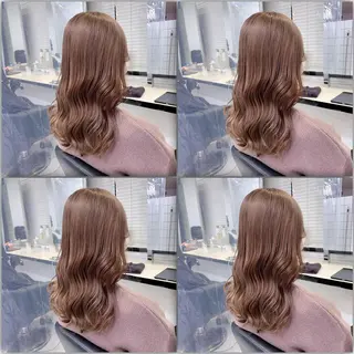 セミロング カラー ダブルカラー 韓国ヘアKYONのヘアスタイル