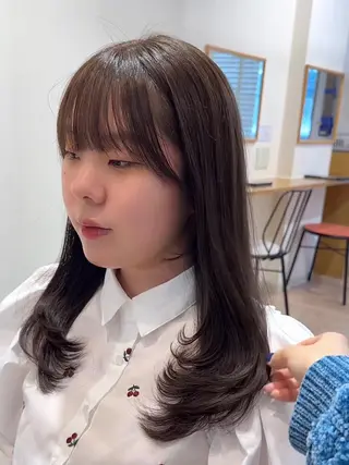 セミロング VIEW BLUE所属・レイヤー/顔まわり /亀戸錦糸町/なつきのヘアスタイル