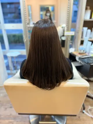 ロング カラー やまもと かのんのヘアスタイル