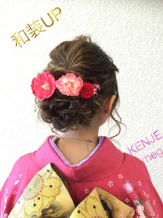 セミロング ヘアアレンジ 高橋恵🌈生え癖改善 ウルフ/レイヤーのヘアスタイル