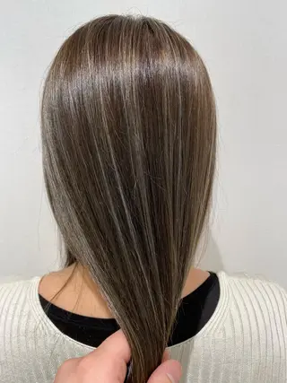 セミロング カラー 髪質改善/レイヤー カット手塚奨のヘアスタイル