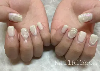 ネイル ネイルリボン 石田のネイルデザイン