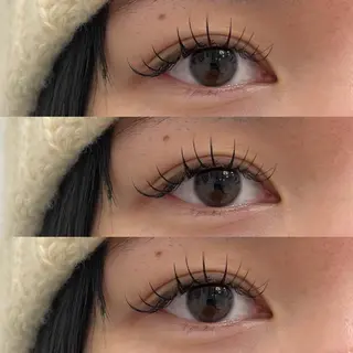 マツエク・マツパ 超透明感カラー🦋韓 国羽エクステ🪽🫧のヘアスタイル