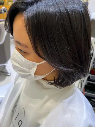 ショート パーマ 宮永 れいなのヘアスタイル