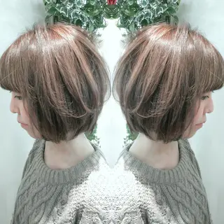 ショート カラー 植田 /エクステ /ブリーチ/髪質改善のヘアスタイル