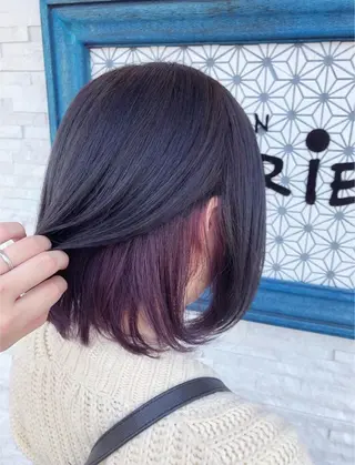 ショート カラー パーマ 美容室 ソンリエのヘアスタイル