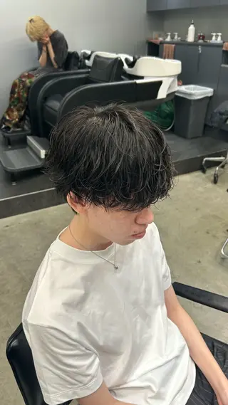 パーマ メンズ 藤平海音/fifth PARKのヘアスタイル