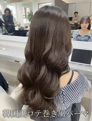 ロング パーマ 韓国風パーマ/ヘア セット/店長みづきのヘアスタイル