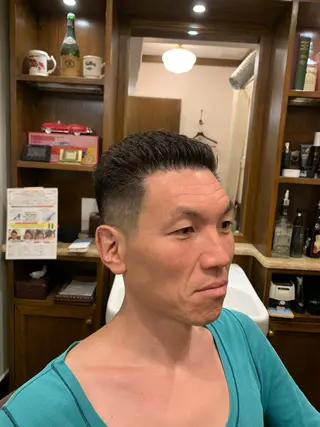 ショート メンズ ヒロ銀座 バーバーショップ神楽坂所属・ひらお あおとのヘアスタイル