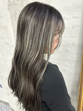 セミロング カラー ヘアアレンジ 久米 治仁のヘアスタイル